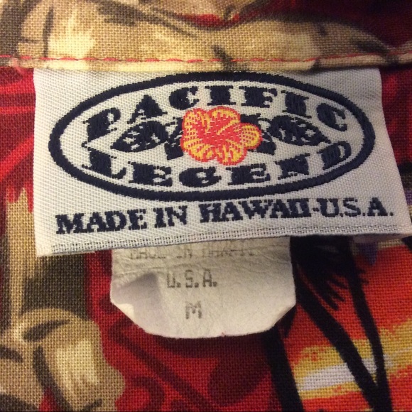 Vintage Hawaiian Hula Mens Hawaiian Shirt made in Hawaii size medium made in USA - Picture 8 of 10